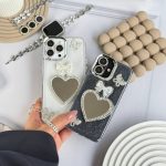 قاب گوشی شاینی قلب آینه