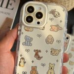 قاب موبایل ( آیفون - سامسونگ ) انیمال فرندز پاپیون خرگوش و سگ و خرسی - تصویر 4