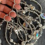 بند و آویز نگین انگشتری درشت پاپیون نقره ای - تصویر 4