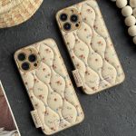 قاب موبایل آیفون گل رزالین پافری بالشتی - تصویر 3