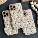 قاب موبایل آیفون گل رزالین پافری بالشتی - تصویر 4