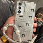 قاب موبایل سامسونگ پاپیون جمله مثبت سیلور + بندست - تصویر 4