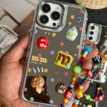 قاب موبایل آیفون ام اند ام M&M آیینه ای بنددار - تصویر 2