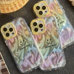 قاب موبایل آیفون لبخند سان شاین رنگین کمانی - تصویر 3