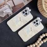قاب موبایل آیفون گربه خوابالو خال خالی پاپیون - تصویر 3