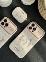 قاب موبایل آیفون فلاور رزپینک همراه با دو بند ست کوتاه و بلند - تصویر 5