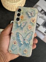 قاب موبایل ( آیفون - سامسونگ ) گل بابونه و پروانه آبرنگی محافظ لنزدار - تصویر 6