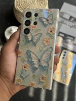 قاب موبایل ( آیفون - سامسونگ ) گل بابونه و پروانه آبرنگی محافظ لنزدار - تصویر 9