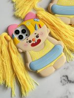 قاب موبایل آیفون عروسک ناتالی مو زرد سیلیکونی - تصویر 7