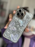 قاب موبایل آیفون پروانه برجسته کریستالی - تصویر 7
