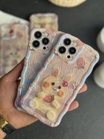 قاب موبایل آیفون خرگوش آبرنگی سه بعدی - تصویر 5