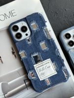 قاب موبایل آیفون جین و پارچه زاپ دار - تصویر 6