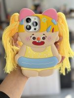 قاب موبایل آیفون عروسک ناتالی مو زرد سیلیکونی - تصویر 11