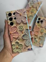 قاب موبایل شیائومی گل آبرنگی ژله ای سه بعدی