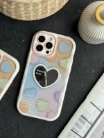قاب موبایل آیفون قلب رنگارنگ کالر آیینه ای - تصویر 7