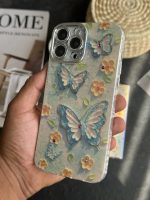 قاب موبایل ( آیفون - سامسونگ ) گل بابونه و پروانه آبرنگی محافظ لنزدار - تصویر 4