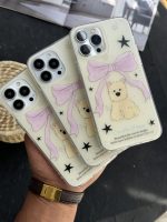 قاب موبایل آیفون سگ پاپی ستاره پاپیون صورتی - تصویر 5