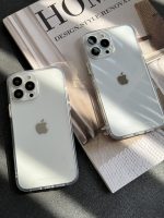 قاب موبایل آیفون ادویا پشت طلق لبه ژله ای بیرنگ - تصویر 4