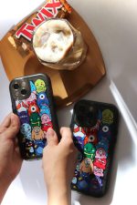قاب موبایل آیفون هیولاهای کارتونی محافظ لنزدار - تصویر 8