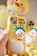 قاب موبایل آیفون جوجه اردک زشت + بندست - تصویر 8