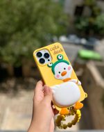 قاب موبایل آیفون جوجه اردک زشت + بندست - تصویر 9