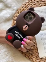قاب موبایل آیفون خرس تدی سیلیکونی نیویورک - تصویر 8