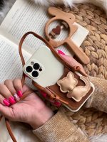 قاب موبایل آیفون گربه مینیمال جاکارتی دار محافظ لنزدار - تصویر 8