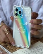 قاب موبایل آیفون خرس رنگین کمان - تصویر 4