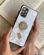 قاب موبایل آیفون ساعت آیینه نگین دار - تصویر 13
