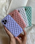 قاب موبایل آیفون شنل نگین سواروسکی محافظ لنز براق - تصویر 11