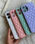 قاب موبایل آیفون شنل نگین سواروسکی محافظ لنز براق - تصویر 7