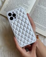 قاب موبایل آیفون شنل نگین سواروسکی محافظ لنز براق - تصویر 4