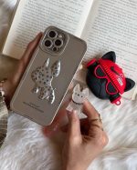 قاب موبایل آیفون بولداگ کروم کول لویی ویتون محافظ لنزدار - تصویر 5