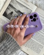 قاب موبایل سامسونگ گل لوندر بندی یاسی - تصویر 4