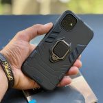 قاب موبایل آیفون آرمور بتمن حلقه دار مشکی - تصویر 2