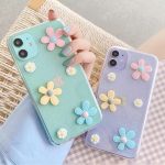 قاب موبایل سامسونگ بابونه برجسته پشت بیرنگ - تصویر 3