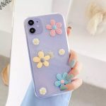 قاب موبایل سامسونگ بابونه برجسته پشت بیرنگ - تصویر 2