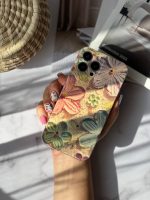 قاب موبایل آیفون گل آبرنگی ژله ای سه بعدی - تصویر 4