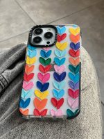 قاب موبایل آیفون پالت آبرنگی قلبی کستیفای - تصویر 8