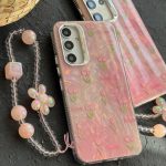 قاب موبایل ( سامسونگ ) گل لاله عباسی تولیپس صورتی + بندست - تصویر 2