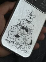 قاب موبایل آیفون پارتی سگ و گربه کرومی - تصویر 9