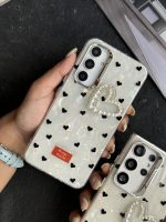 قاب موبایل سامسونگ قلب ریز خال خالی صدفی - تصویر 5