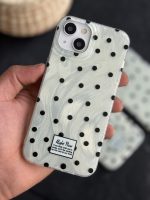 قاب موبایل آیفون یشمی سبز خال خالی - تصویر 6