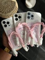 قاب موبایل آیفون گربه گل گلی کیچن جاکارتی بنددار - تصویر 5