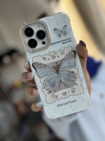 قاب موبایل آیفون اشک پروانه نگین دار - تصویر 6