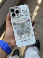 قاب موبایل آیفون اشک پروانه نگین دار - تصویر 7