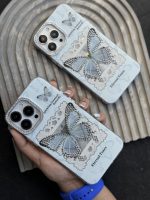 قاب موبایل آیفون اشک پروانه نگین دار - تصویر 8