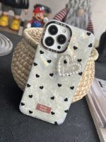 قاب موبایل آیفون قلب ریز خال خالی صدفی - تصویر 7