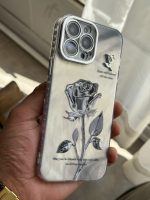 قاب موبایل آیفون گل رز سربی - تصویر 3