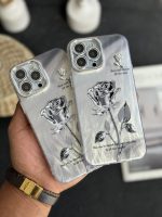 قاب موبایل آیفون گل رز سربی - تصویر 4